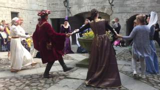 Medieval dance teaching [upl. by Yantruoc]