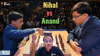 14yearold Nihal Sarin vs Legend Vishy Anand  Commentary by Sagar Shah [upl. by Kass]