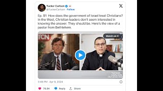 Tucker Carlson slams ProIsrael Christians [upl. by Amlev385]