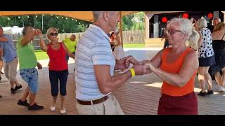 Danse du og je med Contrazt Duo på Festivalscena Dokka Camping Dansnytt Hilde Arntzen [upl. by Saihttam]