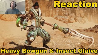 Just A Gamer Reacts  Monster Hunter Wilds  Heavy Bowgun amp Insect Glaive Overviews [upl. by Aynwad954]