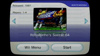 MUNDIAL RONALDINHO SOCCER 64 on a Wii [upl. by Nitz]