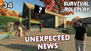 UNEXPECTED NEWS  Survival Roleplay  Episode 34 [upl. by Marbut]