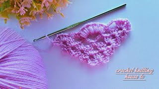 magnifique👌vous allez adorer ce modèle de châle élégant super facile châle triangle au crochet [upl. by Yee425]