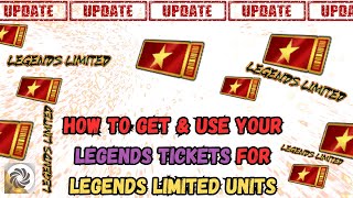 LEGENDS TICKETS UPDATE HOW TO GET AND USE THEM  DRAGON BALL LEGENDS [upl. by Cas956]