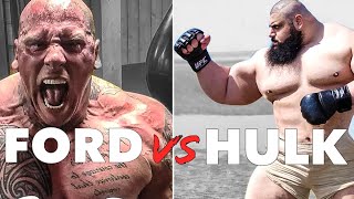 Martyn Ford vs Iranian Hulk  Fight Training 2021 [upl. by Moht]