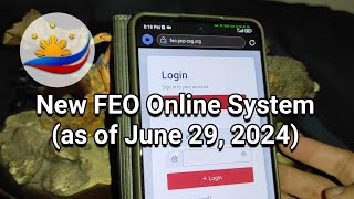 New FEO Online System  Philippines [upl. by Abramo]