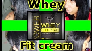 WHEY FIT CREAM YENZAH RECUPERA CABELO [upl. by Burrus]