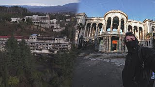 Exploring Stalins land worth 30000000 Abandoned city in Georgia [upl. by Yllatan]