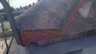 ridge tiles roofing using flexim easier to use than mortar cement mix [upl. by Ailssa]