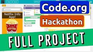 Codeorg Hackathon Project App Tutorial  Netflix App of Awesomeness  Answer Tutorial  Unit 6 CSP [upl. by Darwin]