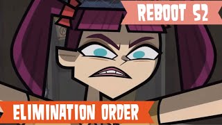 Total Drama Reboot S2  Elimination Order ❌ [upl. by Emlynn]