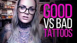 GOOD vs BAD Tattoos ★ TATTOO ADVICE ★ by Tattoo Artist Electric Linda [upl. by Carmita]