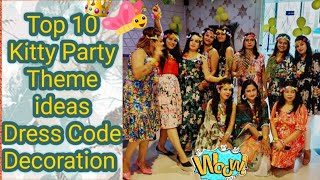 👑Top 10 Kitty Party Theme ideas  Dress ideas for kitty party👡👄👸 Theme party kittyparty anvivlogs [upl. by Rosemonde]