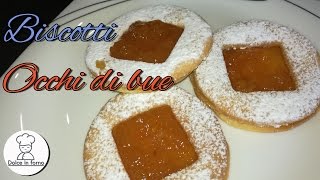 Biscotti Occhi di bue ricetta gustosa [upl. by Nehtiek500]