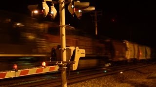 BNSF Trains at night [upl. by Westhead302]