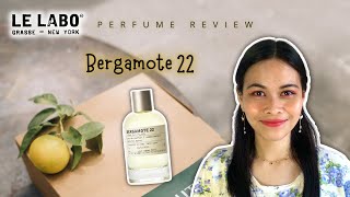 Le Labo Bergamote 22 Perfume Review  Love Queenie Angelie [upl. by Anatsirhc]