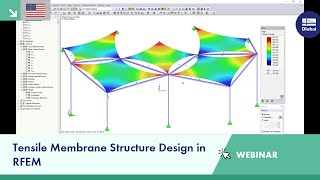 Webinar Tensile Membrane Structure Design in RFEM USA [upl. by Risser111]