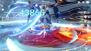 Ayaka melt damage vs maggu kenki spiral abyss 40  genshin impact [upl. by Renate128]