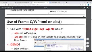 Formal Verification using FramaC  Part 1 [upl. by Pegma974]