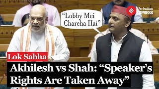 Akhilesh Yadav Alleges Speakers Rights Compromised During Waqf Bill Debate Amit Shah Responds [upl. by Lacefield178]