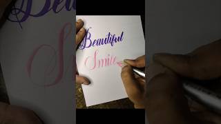 Mastering Beautiful Cursive Calligraphy  Elegant Handwriting Techniques cursivecalligraphy art [upl. by Herby]