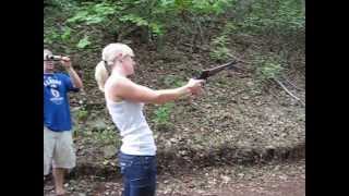 A blond and a 44Mag  ThompsonCenter Contender G2 Pistol [upl. by Cyrilla]