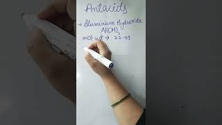 antacid  magnesium hydroxide aluminium hydroxide use shortvideo shorts viralshort pharma yt [upl. by Broeder952]