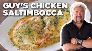 Guy Fieris Chicken Saltimbocca  Food Network [upl. by Lejna792]