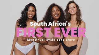 South Africas First Ever Menstrual Cycle Care Store [upl. by Pillihp]