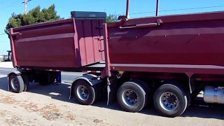 Dump Truck and Transfer Trailer Operation [upl. by Aihset]