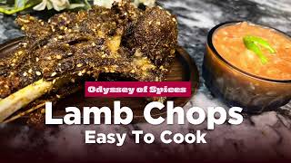 Mutton chops recipe by Odyssey of Spices  Fried Mutton Chops  Lamb Chops [upl. by Savihc381]