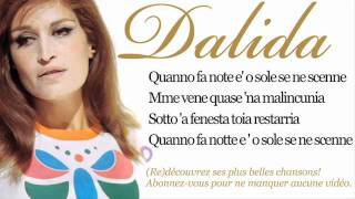 Dalida  O sole mio  Paroles Lyrics [upl. by Iidnarb]