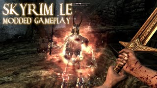 Skyrim LE with over 100 Mods Bleak Falls Gameplay Full List down below [upl. by Grube125]