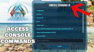 How to Access Console Commands and Creative mode  Ark Survival Ascended [upl. by Connolly]