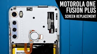 Motorola One Fusion Plus  Screen Replacement Repair Guide [upl. by Reklaw]