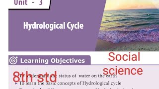 3Hydrological Cycle book back answers 8th std Social science [upl. by Culbertson]