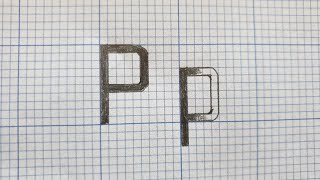 PISMO TECHNICZNE Typu B Litera P h10mm GRAPH LETTERING Letter P Technical drawing Tutorial [upl. by Lorenzo]