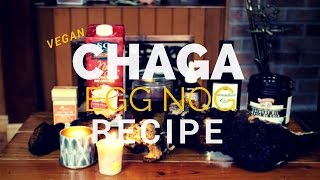 Mushroom Hunter  How To Make A Vegan Eggnog Latte With Medicinal Mushrooms Reishi  Chaga [upl. by Ialokin]