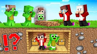 Baby MAIZEN and Mikey Prank PARENTS inside GRAVE in Minecraft  Parody StoryJJ and Mikey TV [upl. by Harehs]