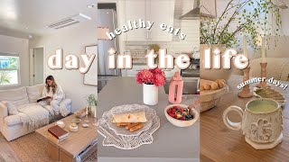 Healthy Summer Day In The Life  morning habits farmers market haul amp workout with me [upl. by Drusi]