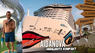 AIDAnova Schiffsportrait Die Highlights kurz und kompakt [upl. by Einnel]