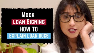 Mock Loan Signing How To Explain Loan Documents as Notary Loan Signing Agent [upl. by Lipfert]