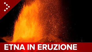 LIVE Etna eruzione in corso diretta video [upl. by Amled]