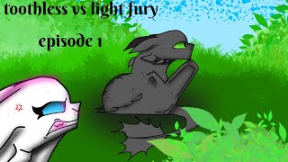 Toothless VS light fury episode 1 [upl. by Olleina]