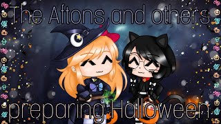 The Aftons  others preparing Halloween  My AU  FNAF  gachaduvar  aftonfamily fnaf [upl. by Pooh477]