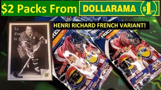 Henri Richard French Variant amp A Second Jersey Card in 2 Dollarama Packs Opening Dollarama Hockey [upl. by Yancey683]