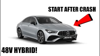 Mercedes Hybrid Start After Crash 48v Battery [upl. by Hcire]