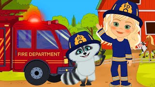 Go Go Fire Truck Song  FIRETRUCK Fun amp Safety Song for Kids  Lyrics to Sing Along with Sasha [upl. by Yroffej]