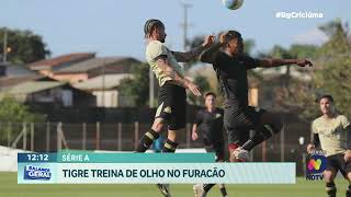 Criciúma faz treino comportões fechados [upl. by Eladnyl]